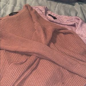 Cute cozy pink sweaters